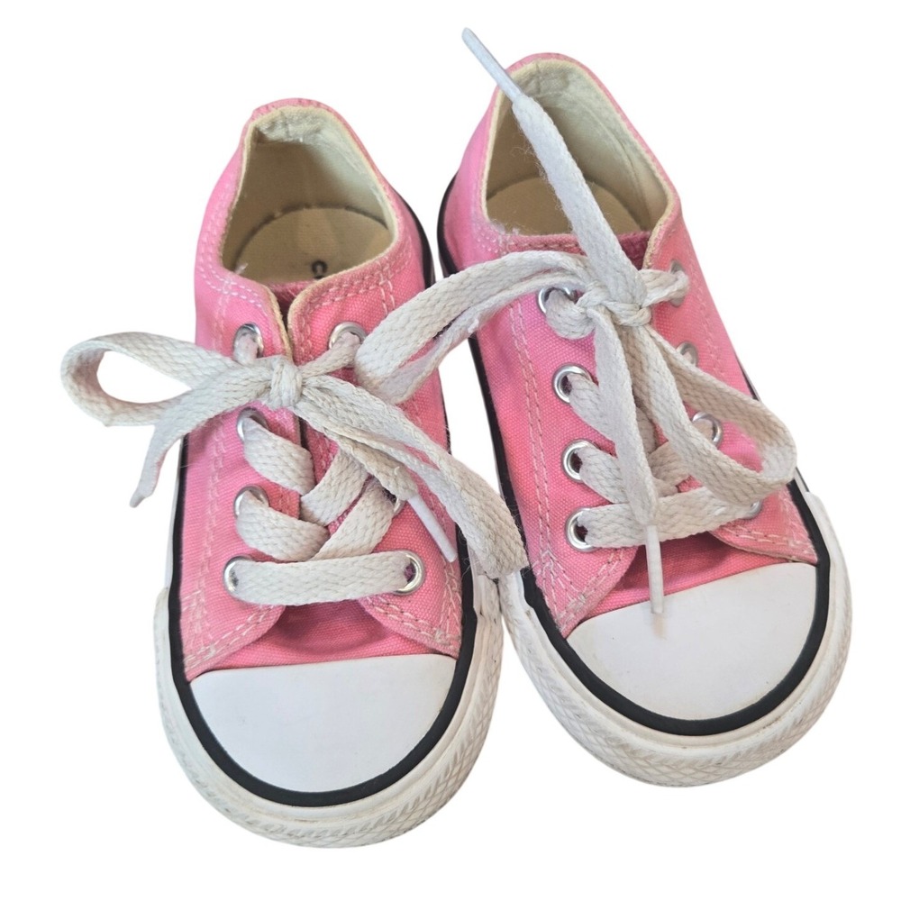 Converse Toddler Girl Pink Chuck Taylor All Star Low Top Canvas Sneakers Size 5